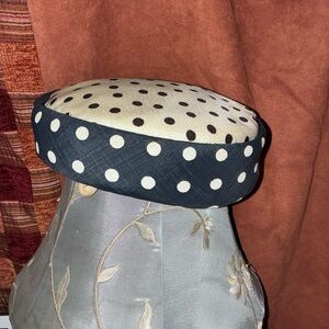 Vintage Polka Dot Pillbox Hat